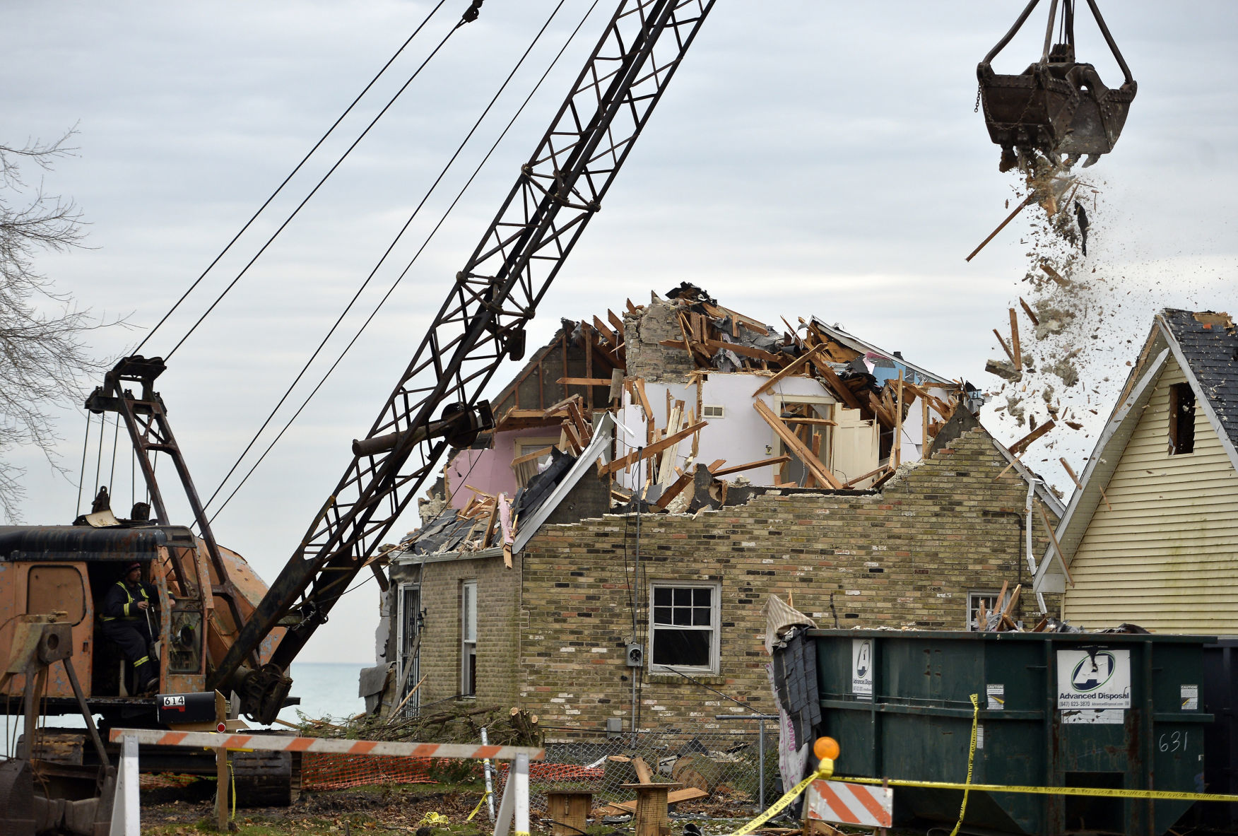 DEMOLITION OF SOMERS LAKEFRONT HOUSE